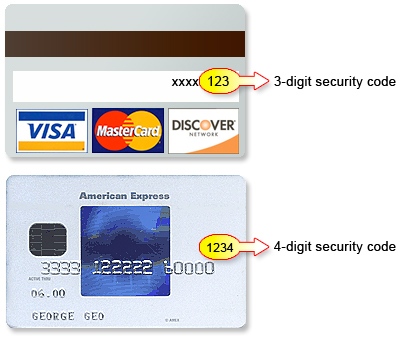 security code on credit card says invalid